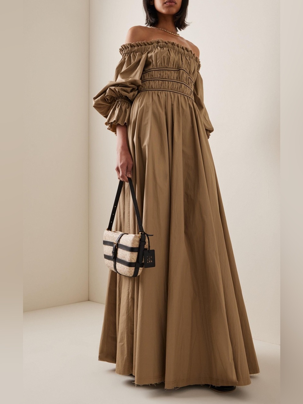 NWT Aje Wattle Off The Shoulder Midi Dress
